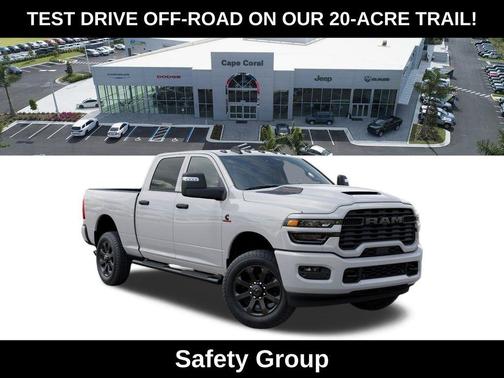 Bright White Clearcoat 2026 RAM 2500 Black Express Crew Cab 4x4 6'4' Box