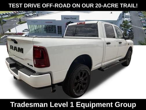 Bright White Clearcoat 2026 RAM 2500 Black Express Crew Cab 4x4 6'4' Box
