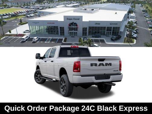 Bright White Clearcoat 2026 RAM 2500 Black Express Crew Cab 4x4 6'4' Box