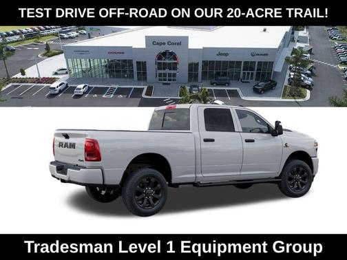 Bright White Clearcoat 2026 RAM 2500 Black Express Crew Cab 4x4 6'4' Box