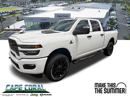 Bright White Clearcoat 2026 RAM 2500 Black Express Crew Cab 4x4 6'4' Box