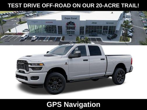 Bright White Clearcoat 2026 RAM 2500 Black Express Crew Cab 4x4 6'4' Box