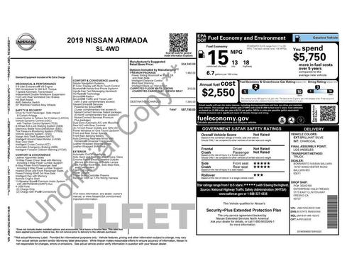2019 Nissan Armada SL