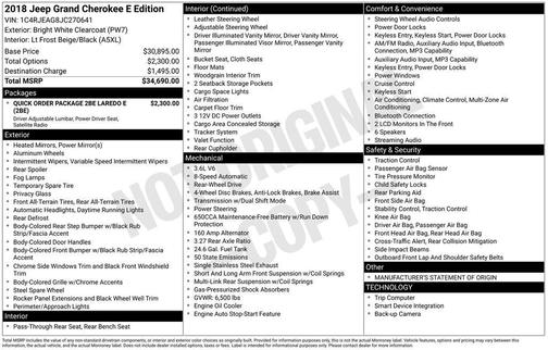 2018 Jeep Grand Cherokee Laredo E