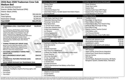 2026 RAM 2500 Tradesman