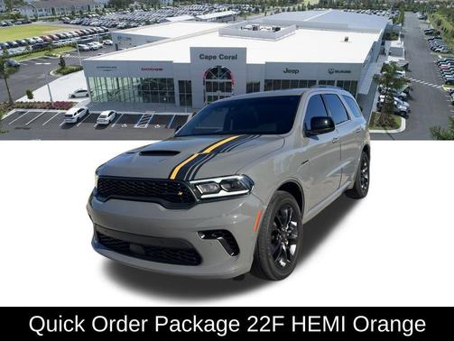 Destroyer Gray Clearcoat 2023 Dodge Durango Hemi Orange RWD
