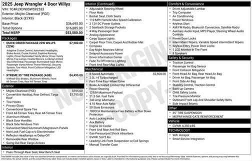 2025 Jeep Wrangler Willys