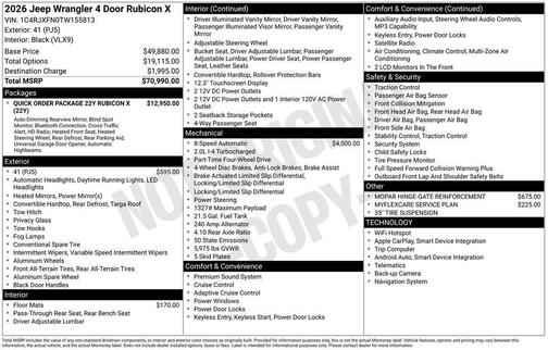 2026 Jeep Wrangler Rubicon