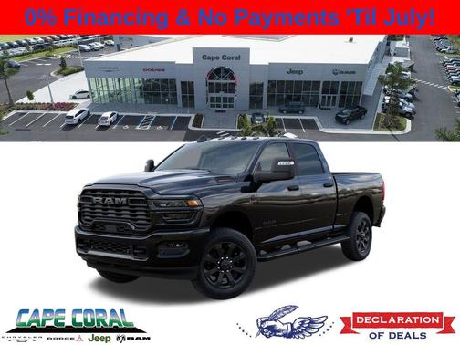 Diamond Black Crystal Pearlcoat 2026 RAM 2500 Big Horn Crew Cab 4x4 6'4' Box