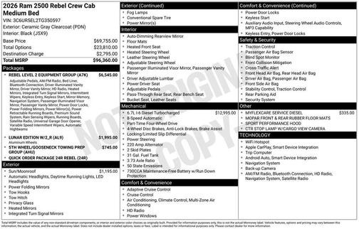 Ceramic Gray Clearcoat 2026 RAM 2500 Power Wagon