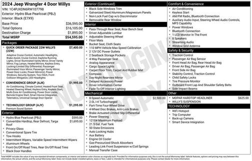 2024 Jeep Wrangler Willys