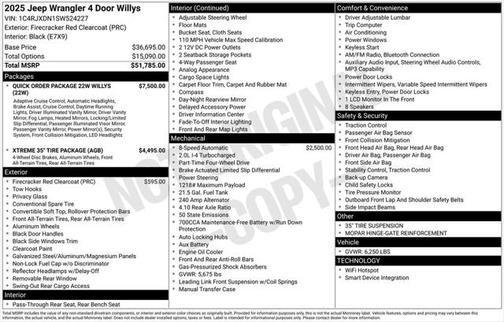 2025 Jeep Wrangler Willys