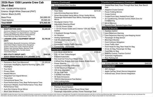 2026 RAM 1500 Laramie