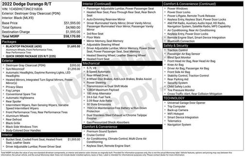 2022 Dodge Durango R/T RWD