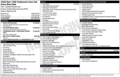 2025 RAM 1500 Tradesman