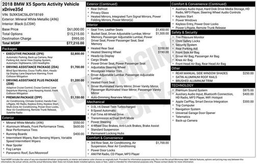 2018 BMW X5 xDrive35d