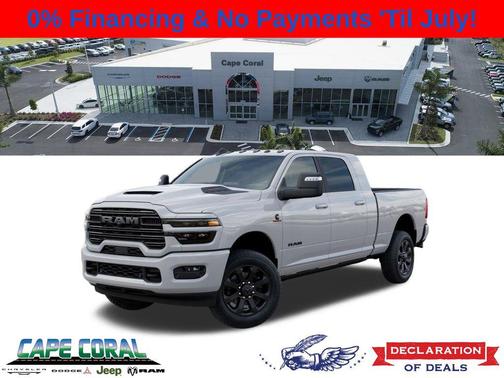 Bright White Clearcoat 2026 RAM 2500 Laramie Mega Cab 4x4 6'4' Box