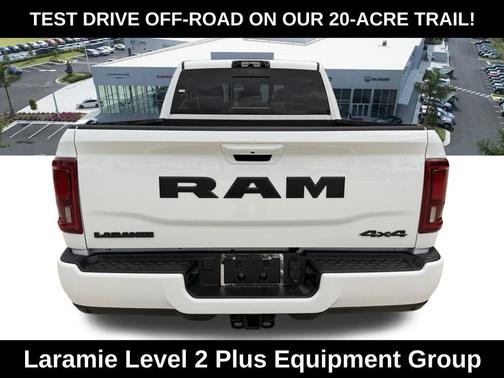 Bright White Clearcoat 2026 RAM 2500 Laramie Mega Cab 4x4 6'4' Box