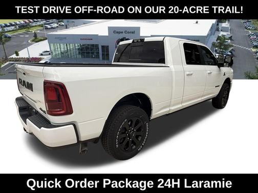 Bright White Clearcoat 2026 RAM 2500 Laramie Mega Cab 4x4 6'4' Box