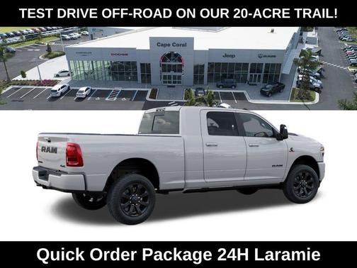 Bright White Clearcoat 2026 RAM 2500 Laramie Mega Cab 4x4 6'4' Box