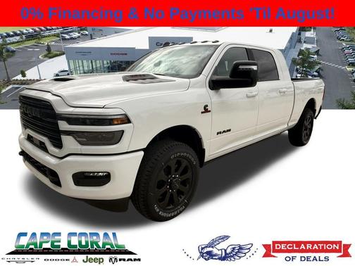 Bright White Clearcoat 2026 RAM 2500 Laramie Mega Cab 4x4 6'4' Box