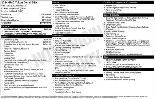 2024 GMC Yukon Denali