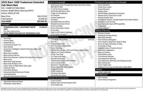 2025 RAM 1500 Tradesman