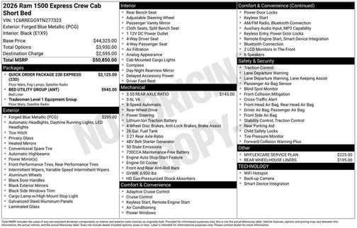 2026 RAM 1500 Express