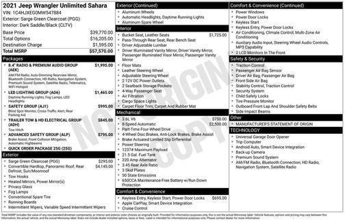 2021 Jeep Wrangler Unlimited Sahara