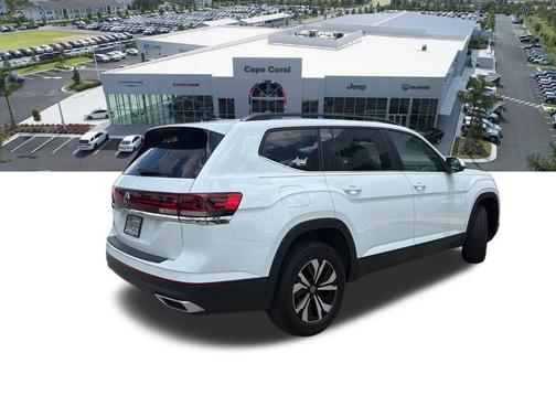 Pure White 2024 Volkswagen Atlas 2.0T SE