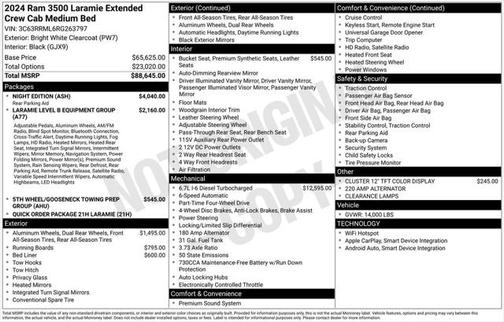 2024 RAM 3500 Laramie Mega Cab 4x4 6'4' Box
