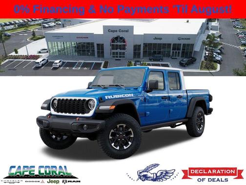 Hydro Blue Pearlcoat 2026 Jeep Gladiator Rubicon