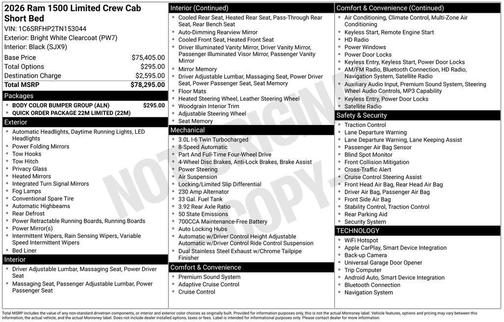 2026 RAM 1500 Limited