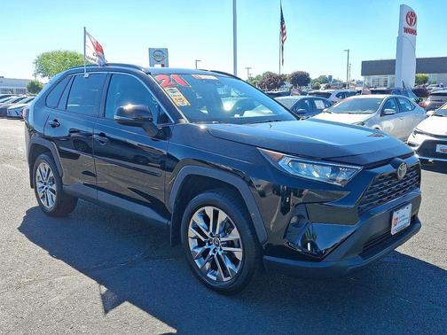 Midnight Black Metallic 2021 Toyota RAV4 XLE Premium