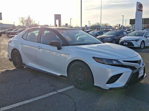 Wind Chill Pearl/Midnight Black Metallic 2021 Toyota Camry TRD