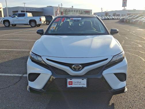 Wind Chill Pearl/Midnight Black Metallic 2021 Toyota Camry TRD