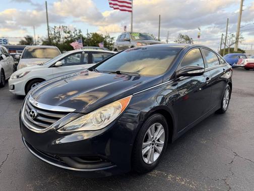 Blue 2014 Hyundai SONATA GLS