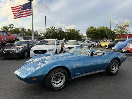 Blue 1974 Chevrolet Corvette Base