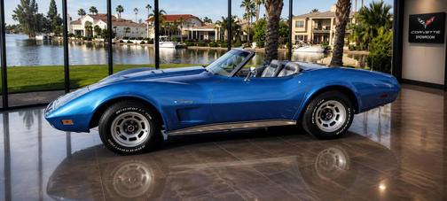 Blue 1974 Chevrolet Corvette Base