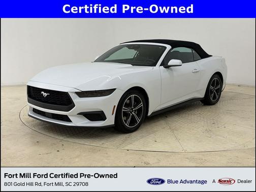 Oxford White 2025 Ford Mustang EcoBoost Premium