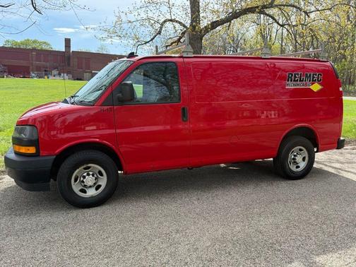 Red 2021 Chevrolet Express 3500 Work Van
