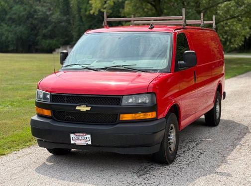 Red 2021 Chevrolet Express 3500 Work Van