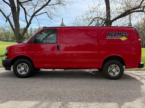 Red 2021 Chevrolet Express 3500 Work Van