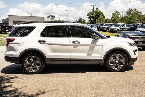 WHITE PLATINUM MET TRI-COAT 2018 Ford Explorer Sport
