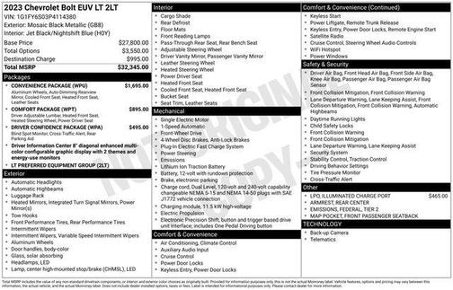2023 Chevrolet Bolt EUV FWD LT