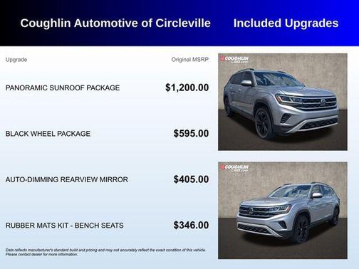 Silver Metallic 2023 Volkswagen Atlas 3.6L SE w/Technology