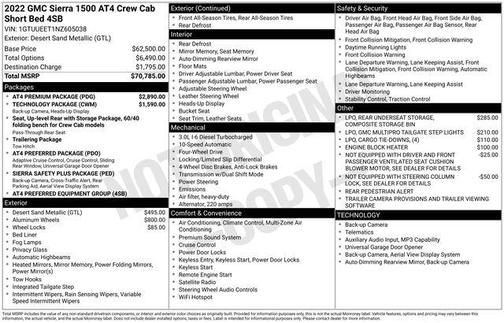 2022 GMC Sierra 1500 AT4