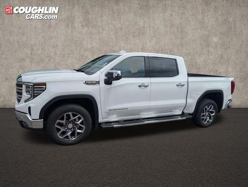 Summit White 2025 GMC Sierra 1500 SLT