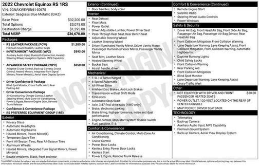 2022 Chevrolet Equinox AWD RS