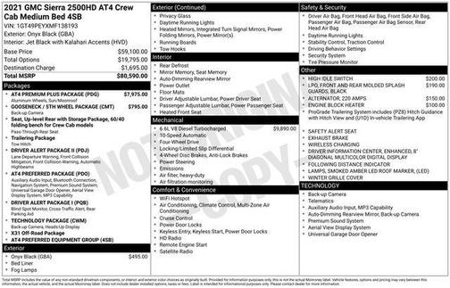 2021 GMC Sierra 2500 AT4